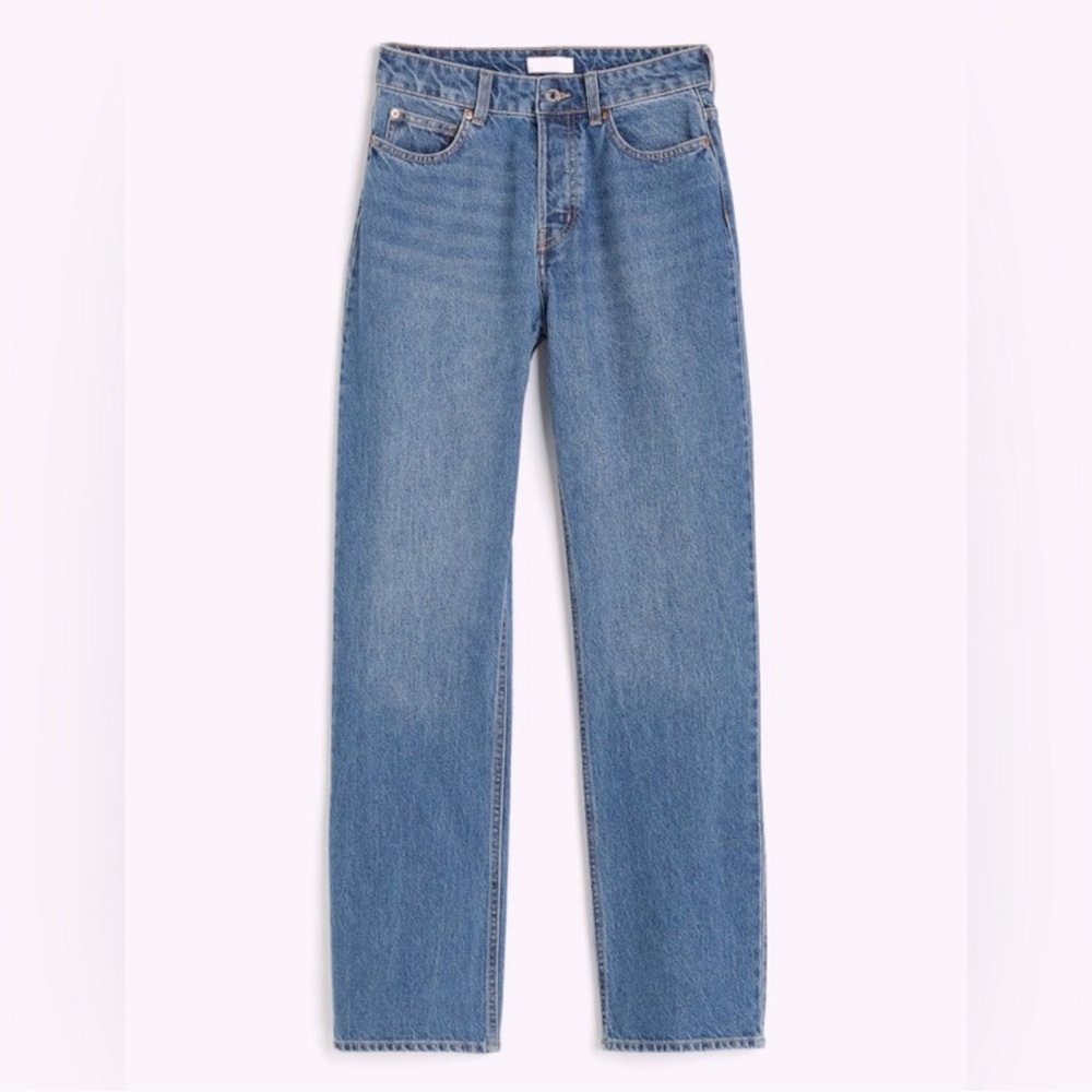 H&M 5 Pocket 90s Style Straight Leg Jeans No Stretch Sz 18 - Never Worn!